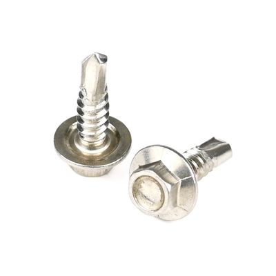 3/4" Lavadora de chapas de cimento Hex parafusos de auto-perfuração para instalação de edifícios de fibra