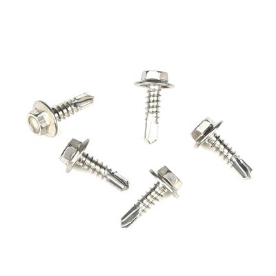 3/4" Lavadora de chapas de cimento Hex parafusos de auto-perfuração para instalação de edifícios de fibra