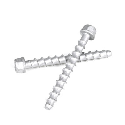 Rodas de fios de aço inoxidável, flange, cabeça hexadecimal, auto-aperto de concreto, parafusos de âncora