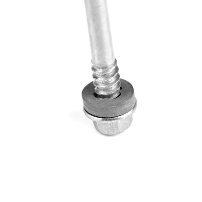 HEX 5.5x243mm Ferro inoxidável 410 parafusos auto-perfuradores com EPDM Lavadora de duplo fio 7 pontos