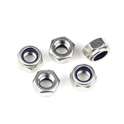 Hexagon Bule Nylon Insert Self Locking Nut Prazo de pagamento T/T Aço inoxidável 304/316