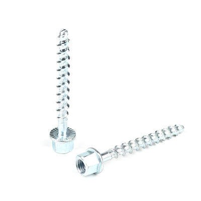 Aço carbono Hex Flange Thread Rod Anchor Betão parafuso parafuso para o sistema de suspensão do teto
