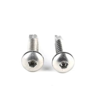 Aço inoxidável personalizado Hex Socket Pan cabeça auto-perfuração parafuso para os seus padrões