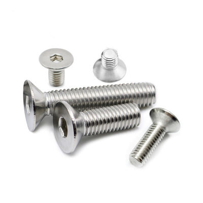DIN7991 A2-70 Plano Countersunk Ss304 Hex Socket Full Threaded Bolt M8 M10