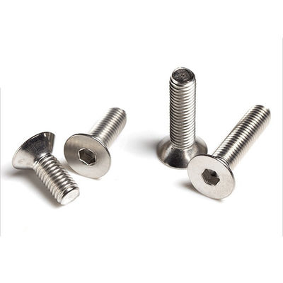 DIN7991 A2-70 Plano Countersunk Ss304 Hex Socket Full Threaded Bolt M8 M10