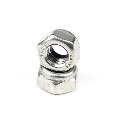 Nozes de aço inoxidável padrão 316 Din985 de inserção hexadecimal de nylon de auto-bloqueio para indústria transformadora