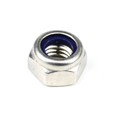 Aço inoxidável A4 inserção de nylon auto-bloqueio Hex Nut M8 1,25mm com opções