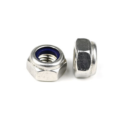 Aço inoxidável A4 inserção de nylon auto-bloqueio Hex Nut M8 1,25mm com opções