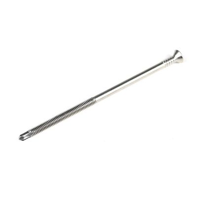 Parafusos Tek de 125 mm parafusos de fio parcial cabeça plana Phillips parafusos de perfuração para camas planas