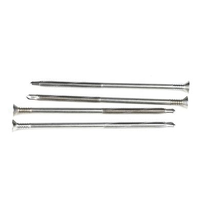 Parafusos Tek de 125 mm parafusos de fio parcial cabeça plana Phillips parafusos de perfuração para camas planas