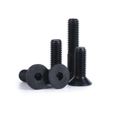 Aço de carbono DIN7991 M5 Óxido Negro Soquete Flat Hex Bolto 12.9 Cabeça Controladora Hexágono