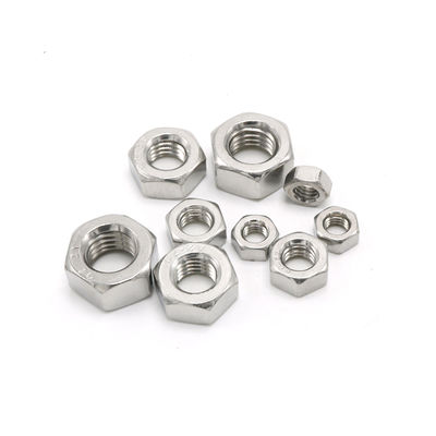 100% QC testado DIN934 Hex Nut A2 70 aço inoxidável 304 Nut M2-M30 para personalização