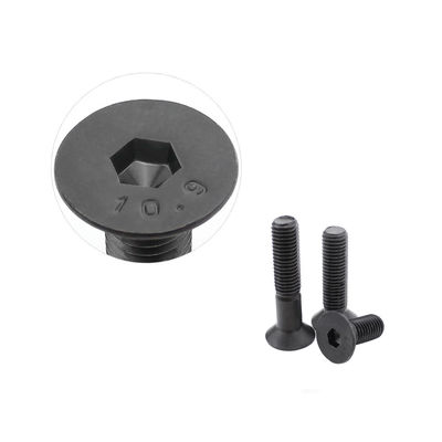 Aço de carbono DIN7991 M5 Óxido Negro Soquete Flat Hex Bolto 12.9 Cabeça Controladora Hexágono