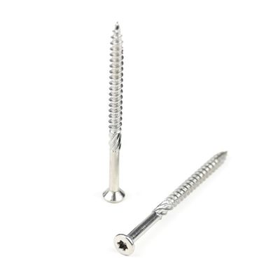 60mm Torx Drive Zinc Finish Chipboard para construção de madeira na norma ISO