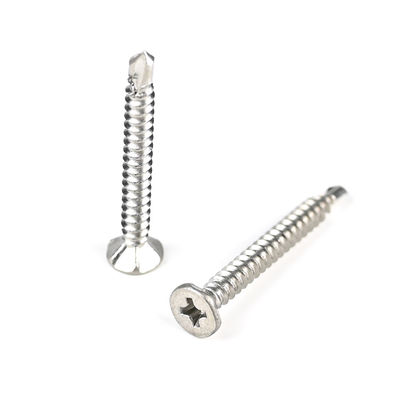 Top Ss410 Phillips Cross Recess Csk Flat Head Tornos de auto-perfuração de aço inoxidável