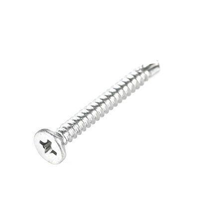 Top Ss410 Phillips Cross Recess Csk Flat Head Tornos de auto-perfuração de aço inoxidável
