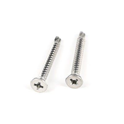 Top Ss410 Phillips Cross Recess Csk Flat Head Tornos de auto-perfuração de aço inoxidável