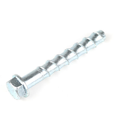 100 mm M16 aço carbono revestimento de zinco cabeça HEX parafusos de concreto para 100% teste QC