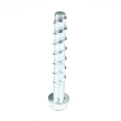 100 mm M16 aço carbono revestimento de zinco cabeça HEX parafusos de concreto para 100% teste QC