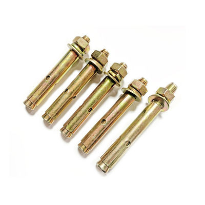 Parafusos de expansão M6-M20 parafusos de âncora parafusos de expansão zincados amarelos para elevadores