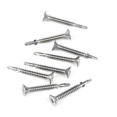 Parafusos de auto-perfuração de aço inoxidável amarelo Phillips Countersunk Flat Head Metal