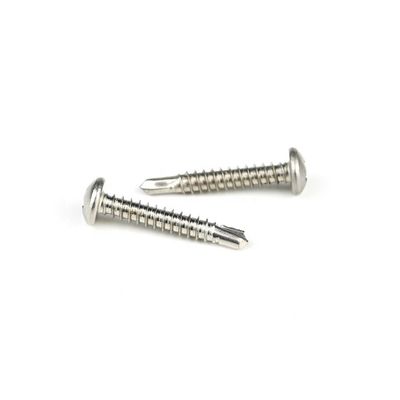 Instalação SUS304 Ferro inoxidável para parafusos de perfuração automática de cabeça de panela em reboque Phillips Cross Metal
