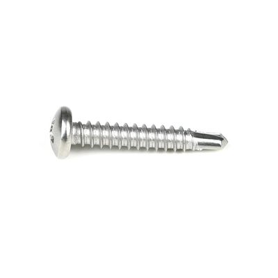 Instalação SUS304 Ferro inoxidável para parafusos de perfuração automática de cabeça de panela em reboque Phillips Cross Metal