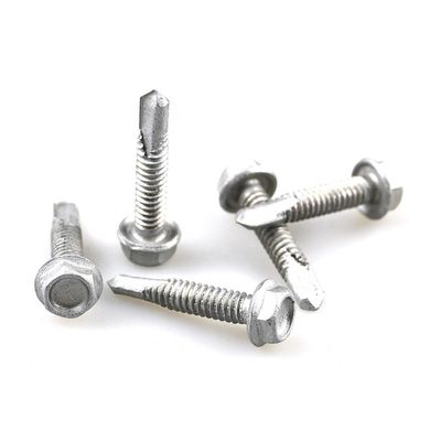 Din7504k cabeça indentada parafuso de auto-perfuração com cabeça de flange hex Ruspert revestimento para janela