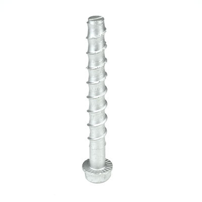Zinc Finish Hex Head Concrete Screw Self Tapping Anchor Bolts para Instalação Forte