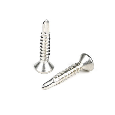 Parafusos de auto-perfuração de cabeça plana de aço Phillips Cross Recess Countersunk para fixação de metais