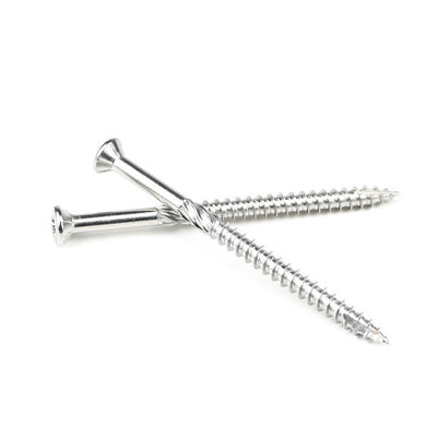 410 parafusos de madeira de aço inoxidável 60 mm Torx contra-fundido para terraço de madeira TIPO 17