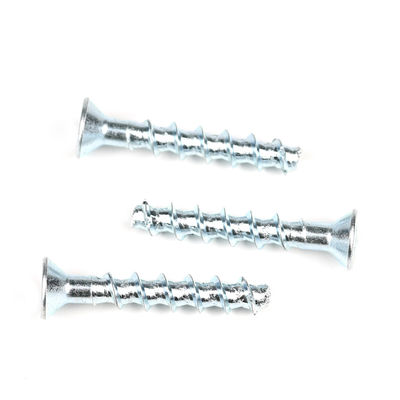 Prazo de pagamento T/T Revestimento de zinco de aço carbono Hex Socket cabeça plana parafusos de concreto M6 parafusos 50mm parafusos de concreto