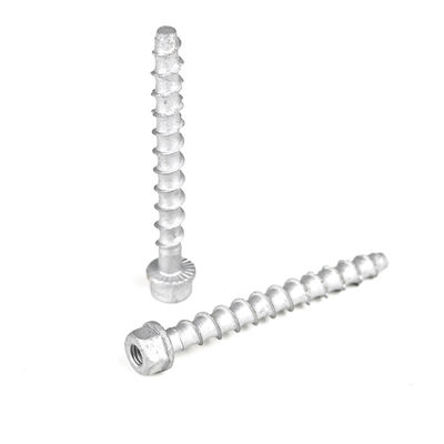 M6 75 mm de aço inoxidável cabeça hexadecimal de betão para filamentos