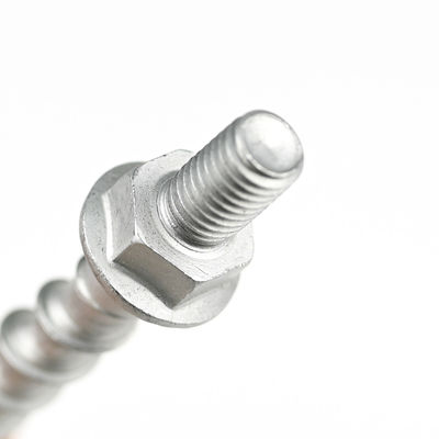 Aço 410 Hex Flange Maçonaria parafuso de âncora para betão personalizável e versátil