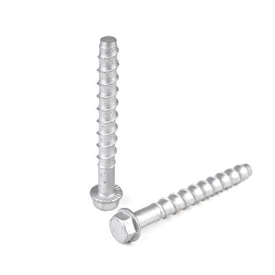 Cabeça plana de grande diâmetro aço carbono Hex Maçonaria parafuso M12 125mm auto-toque parafuso de concreto