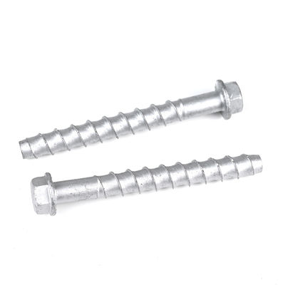 Cabeça plana de grande diâmetro aço carbono Hex Maçonaria parafuso M12 125mm auto-toque parafuso de concreto