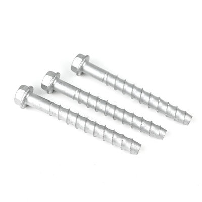 Cabeça plana de grande diâmetro aço carbono Hex Maçonaria parafuso M12 125mm auto-toque parafuso de concreto