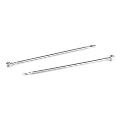 5.5x185mm ZINC Finish Steel Structure Self Tapping Screw com 5 pontos Hexagon Head Washer