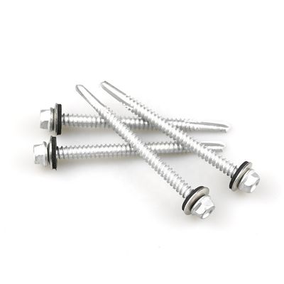 Parafusos de fixação de telhados bimetais 5.5x140mm com lavadora Epdm para 100% de teste QC