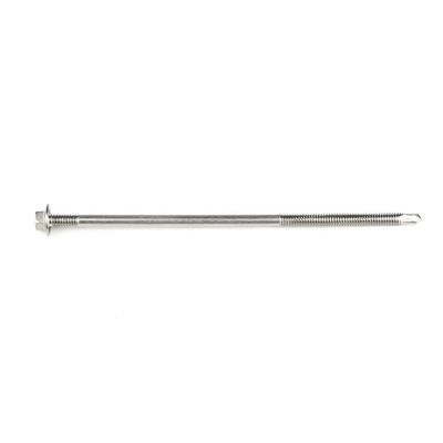 Cabeça de lavadora de hexadecimal de zinco Parafusos auto-perfurantes de 150 mm para painel de sanduíche Duplo fio