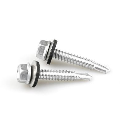 Parafusos de auto-perfuração com Epdm Washer 38mm Hex Washer Head Suporte personalizado para janela