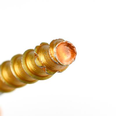 Cabeça plana acabamento de cozimento dourado 3/8' x4 polegadas bi-metálico bi-metálico de concreto parafuso âncora