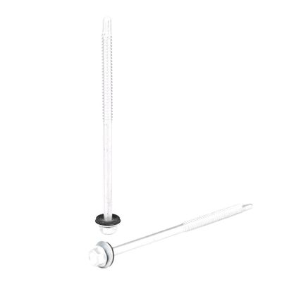Fixação do assento Hex cabeça da máquina de lavar parafusos de auto-perfuração com máquina de lavar preto parafusos hex Bimetal 6.3x130mm