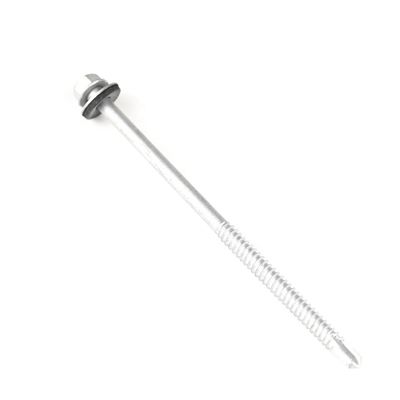 Fixação do assento Hex cabeça da máquina de lavar parafusos de auto-perfuração com máquina de lavar preto parafusos hex Bimetal 6.3x130mm