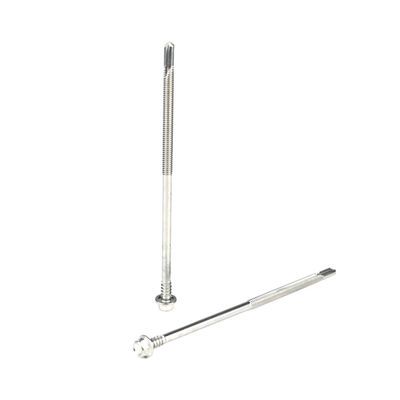 Torx Drive Duplo Filamento Ss410 parafusos de auto-perfuração de aço inoxidável de 5 pontos Hex Head