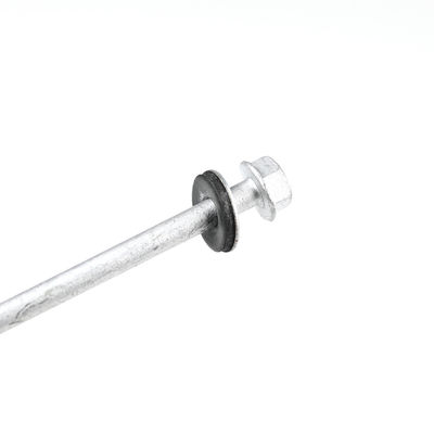 Parafusos auto-perfurantes de revestimento de aço inoxidável de 6,3x180 mm, com máquina de lavar e cabeça redonda