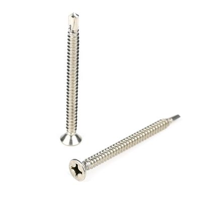 Flat Head Phillips 50mm parafusos de auto-perfuração Tek Lag Bolts aço inoxidável personalizado
