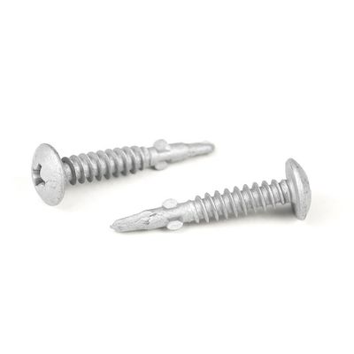 Parafuso padrão personalizado de aço inoxidável Phillips Truss Head Self Drilling Screw Tapping Screw