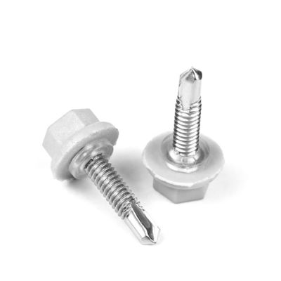 DIN 410 de aço inoxidável Hex cabeça de máquina de lavar parafusos de auto-perfuração parafusos de auto-perfuração