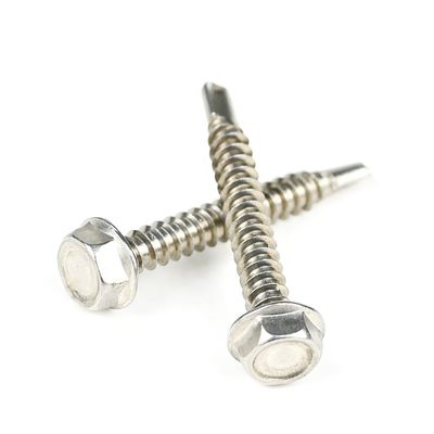 Instalação de aço inoxidável Hex cabeça de lavagem auto-perfuração parafuso Sus304 parafusos de batida